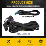6m Extension Cable Harness E46 E39 E53 Radio Stereo 17+40 Pin 6 Metre