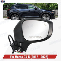 Black Door Wing Mirror Heated Electric 9Wires Right