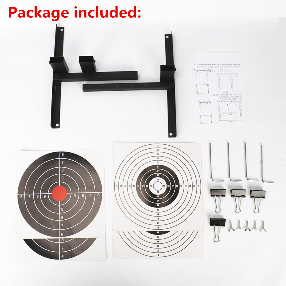 Reversa Target Stand Steel Shooting Targets Stand Foundation Paper Targets Holder Adjustab ...