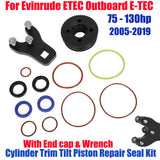 For Evinrude Etec E-tec Trim Tilt Seal Set W/ End Cap 75-130hp