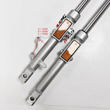 Silver Front Fork Legs Left & Right Complete
