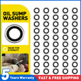 50Pcs Oil Drain Sump Plug Washers Seal For 6835866