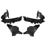 Headlight Mounting Support Bracket + Plate 4Pcs Kit