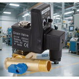 Electronic Timed Air Compressor Auto Drain Valve