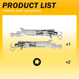 Pair Brake Shoe Adjusters Kit Fits