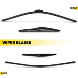 Front + Rear Windscreen Wiper Blade 28"12''