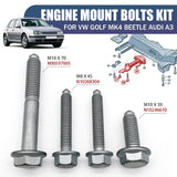 4x Dogbone Lower Gearbox Mount Bolts Kit For VW Golf Mk4 Bora Beetle Audi A3 TT