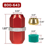 800-643 5/16'' Aluminum Line Splice Repair Kit Works for A/C, coolant Etc