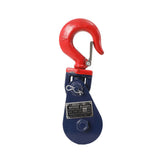 2 Ton Snatch Block with Hook and Safety Catch Heavy Duty Swivel Pulley Lifting
