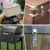 4Pcs 304 Marine Stainless Steel Toggle Latch Clampe with Keyhole Fastener Clamp
