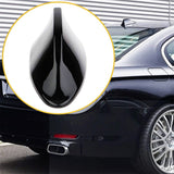 Shark Fin Antenna Black Cover Radio FM/AM Booster Signal Decor Car Accessories