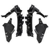 Headlight Mounting Support Bracket + Plate 4Pcs Kit