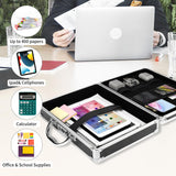 Combination Lock Clipboard with Storage Heavy Duty Metal Storage Clipboard Case