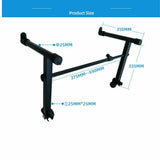 2 Tier Keyboard Stand Attachment Metal Adjustable Height and Width for Stacking