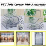 Coolroom Door Strip Freezer Room Curtain with Hanging Rail Kit