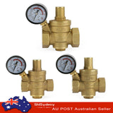 Brass Water Pressure Reducing Regulator Valves With Gauge Audjustable