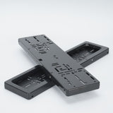2 Pcs EU Standard Car Plate Frame Front/Rear for Car Shows Track Events Remote
