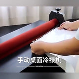 Cold Laminator Manual Roll Laminator Photo Film Laminating Machine