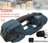 AutomaticElectric Strapping Machine Banding Packaging Tool With 4000mAh Battery