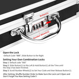 Combination Lock Clipboard with Storage Heavy Duty Metal Storage Clipboard Case