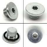 2x Engine Oil Pan Drain Sump Plug Screw Bolt