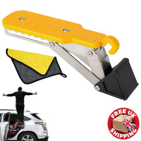 Folding Car Door Latch Hook Step Foot Pedal Ladder Car Roof Tool Shatter Glass
