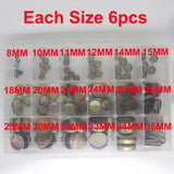 108Pcs Universal 8-36MM Engine Core Plug Zinc Plated Freeze Expansion