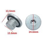 2x Engine Oil Pan Drain Sump Plug Screw Bolt