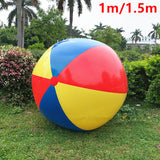 150cm Giant Inflatable Soccer Beach Ball Kids Adults Team Playing Ball Toy Gift