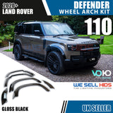 GLOSS BLACK WHEEL ARCHES FENDER FLARE TRIMS LAND