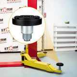 2 PACK Auto Car Lift Telescopic Round Tray Rubber Pads Peg 2-Stage Screw-up Pads