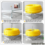 Heavy Duty Pipe Decoiler Underfloor Heating Unwinder Cable Reel Rack Max.150kg
