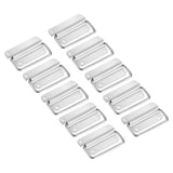 10Pcs Chest Handles Stainless Steel Folding Handle Pull Handles Silver