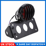 Motorbike Motorcycle Side Mount License Number Plate Holder Tail Light Bracket