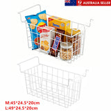 2 Pack Deep Freezer Organizer Bins Stackable Freezer Organizer Baskets