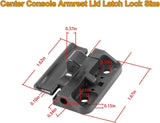 2 Pcs Center Console Arm Rest Lid Lock Latch