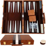 18 inch Premium Backgammon Board Game Set Large Classic Board Game Case Gifts