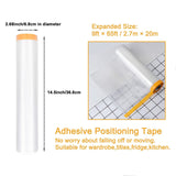 5 Rolls Pre-taped Masking Paper Car Painter Spray Paint Protect Film Dustproof