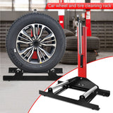 Portable Wheel Coating Stand Detailing Roller Stand Wheel Tyre Cleaning Stand