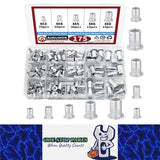 175pcs Aluminum Nutsert Rivet Nut Rivnut Threaded Insert Kit M3 M4 M5 M6 M8