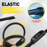Front + Rear Windscreen Wiper Blade 28"12''