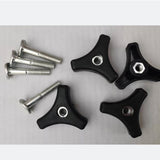 2/4PCS Triangle Handle Knob Nut Screw Bolt For Honda Lawn Mower Parts Replace