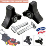 2/4PCS Triangle Handle Knob Nut Screw Bolt For Honda Lawn Mower Parts Replace