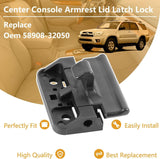 2 Pcs Center Console Arm Rest Lid Lock Latch
