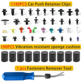 1300PCS Car Push Retainer Clip Door Panel Trim Kit Bumper Fender Panel Clips Car