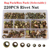 Rivet Nut Tool Kit Zinc Steel Rivnut Insert Threaded