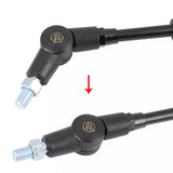 Pair Universal 10mm Round Motorcycle Rearview Rear View Side Mirrors W/ Adapter