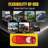 2x Rear Truck Tail Lights Lamps Truck Lorry Fit Van Chassis Caravan Trailer new