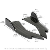 Rear Bumper Side Skirt Spoiler Splitter Lips