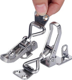 4Pcs 304 Marine Stainless Steel Toggle Latch Clampe with Keyhole Fastener Clamp